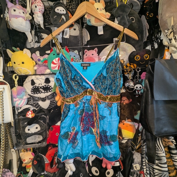 le chateau Tops - Le Chateau Beaded Boho Camisole Top Festival